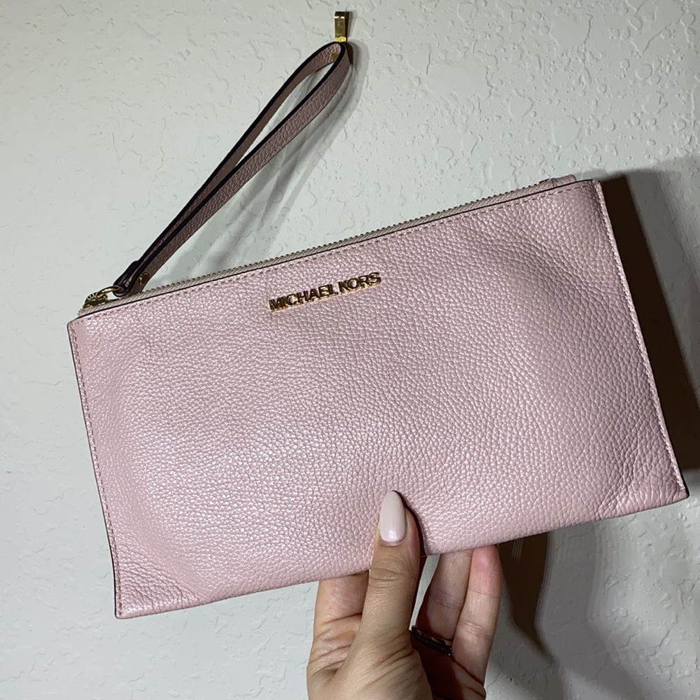 Michael Kors Pink Wristlet Clutch